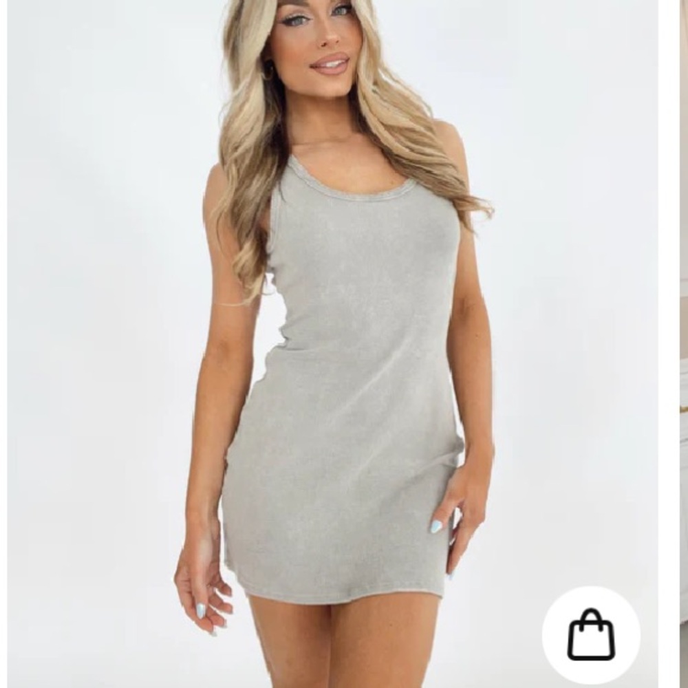 Gray mini dress